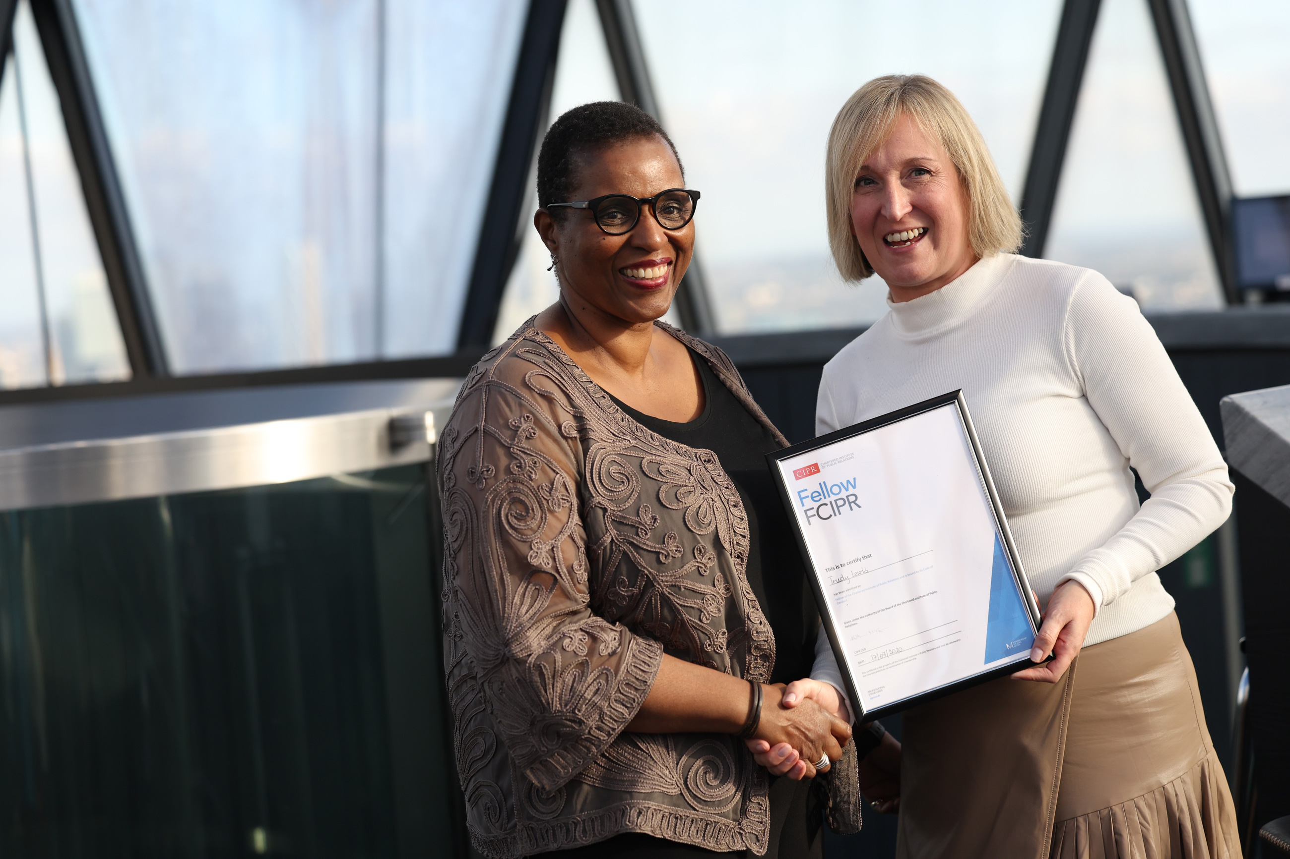 CIPR Fellows gathered for the annual Fellows’ Lunch in The Gherkin in London.